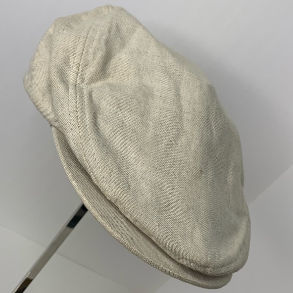 3/$10 Men's Cotton Khaki Flat Summer Newsboy Hat - Picture 4 of 11